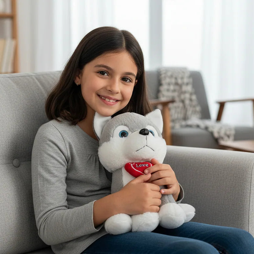 Peluche husky para regalar a niños