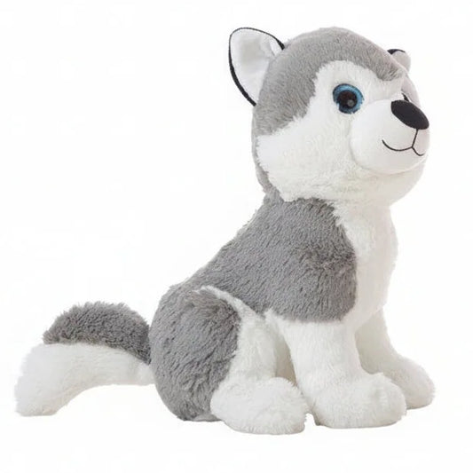 Peluche husky gris suave