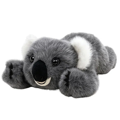 Peluche koala tumbado gris