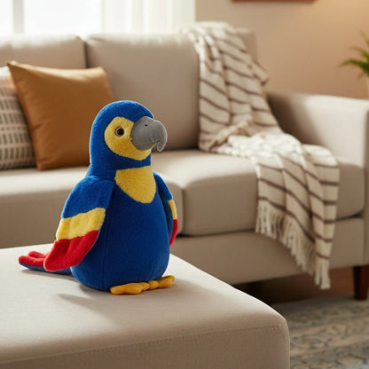Peluche loro azul para regalar