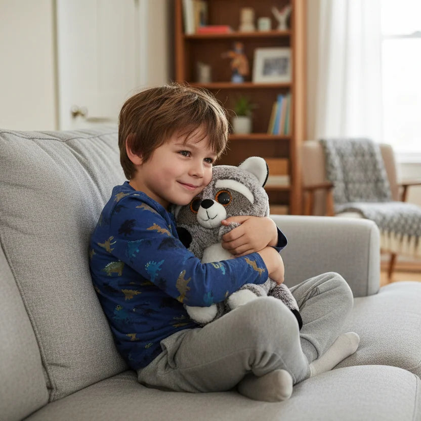 Peluche mapache para habitación infantil
