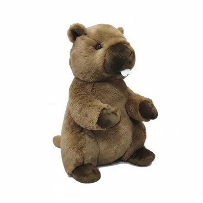 Peluche marmota marrón suave