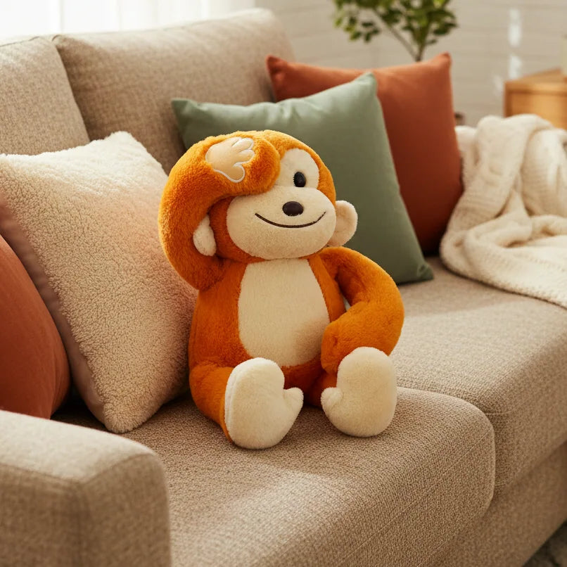Peluche mono decorativo para habitación infantil