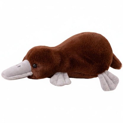 Peluche ornitorrinco marrón suave