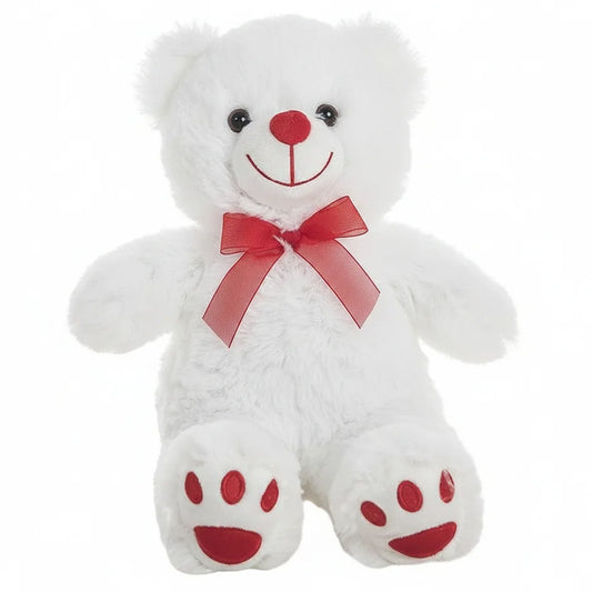Peluche osito blanco suave