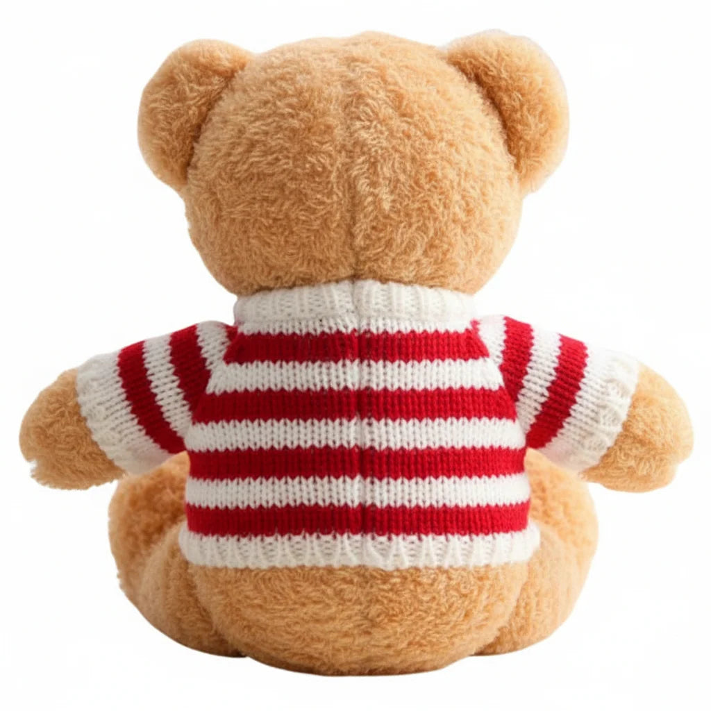 Peluche osito con camiseta de rayas