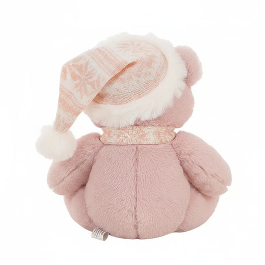 Peluche oso navideño rosa