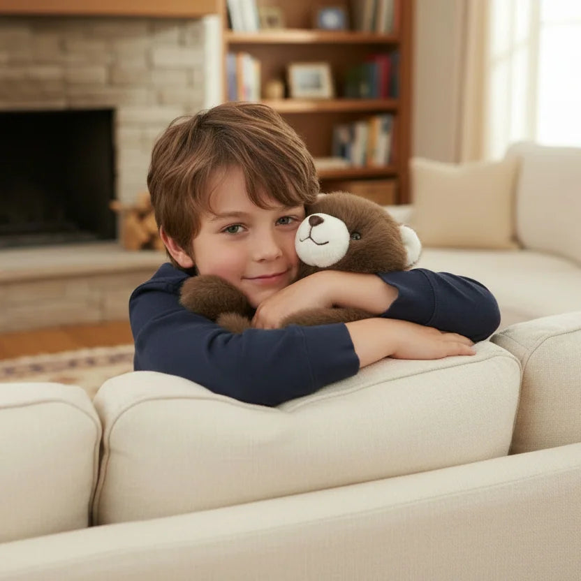 Peluche oso tumbado para niños