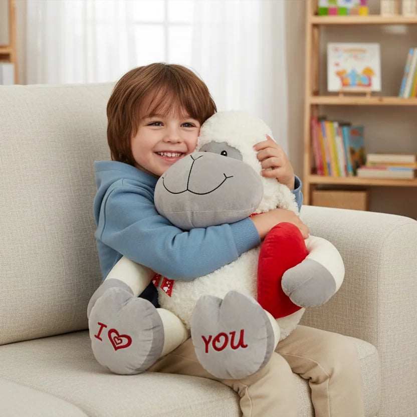 Peluche oveja blanca para niños