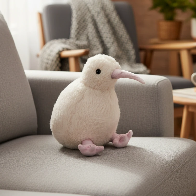 Peluche kiwi blanco para regalo infantil