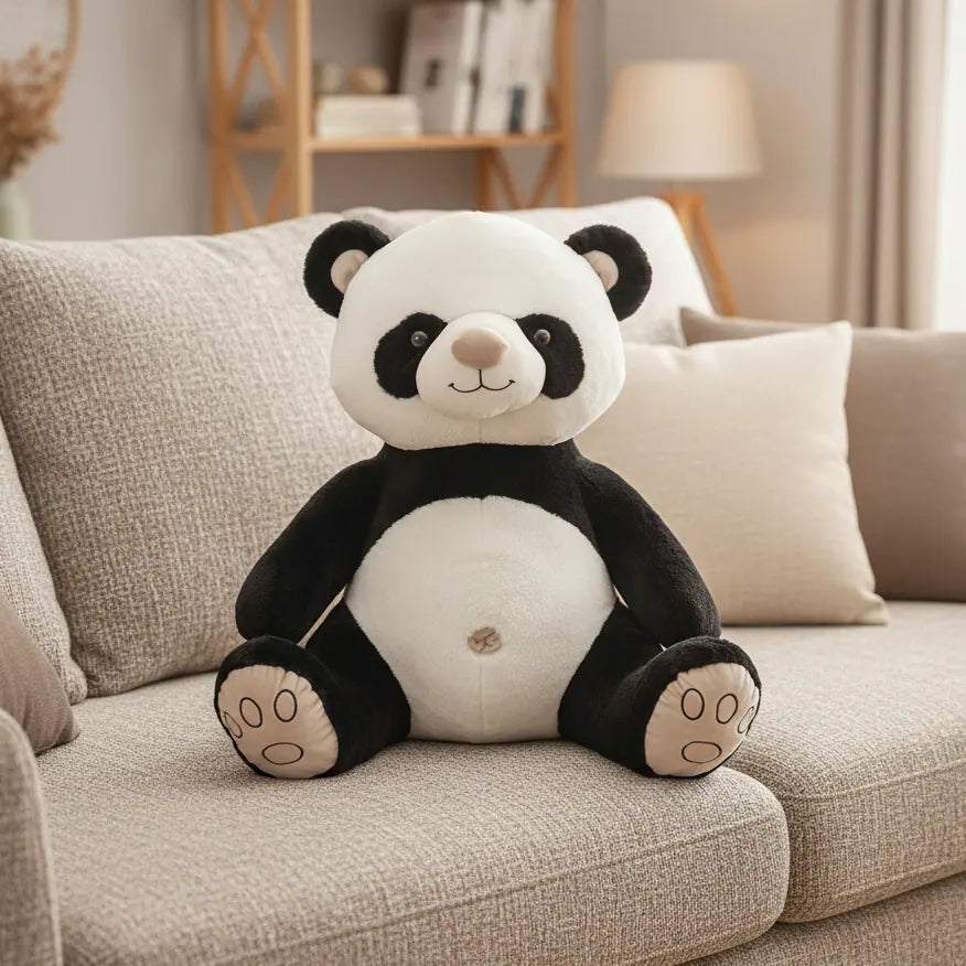 Peluche panda blanco y negro para regalar