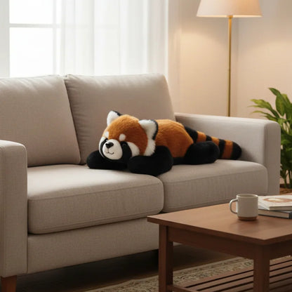 Peluche panda rojo kawaii