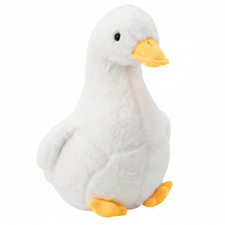 Peluche pato blanco suave
