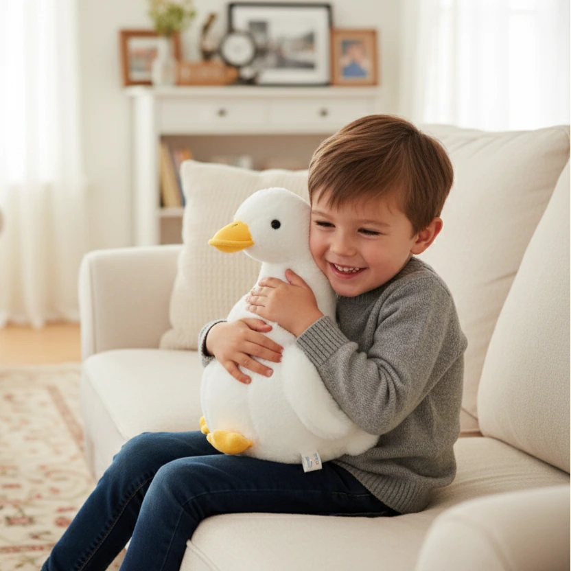 Peluche pato para habitación infantil