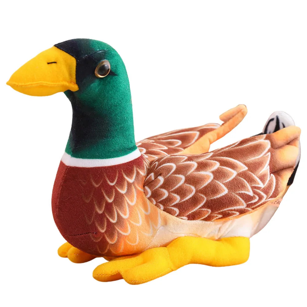 Peluche pato realista suave