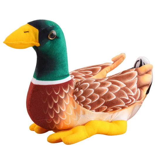 Peluche pato realista suave