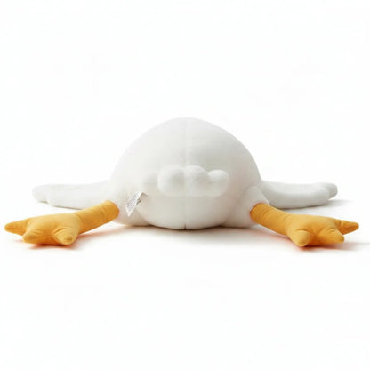 Peluche pato blanco tumbado