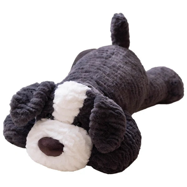 Peluche perro tumbado negro