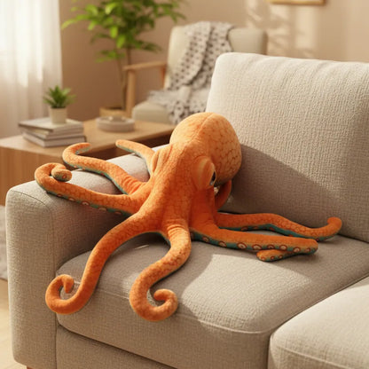 Peluche pulpo con tentáculos