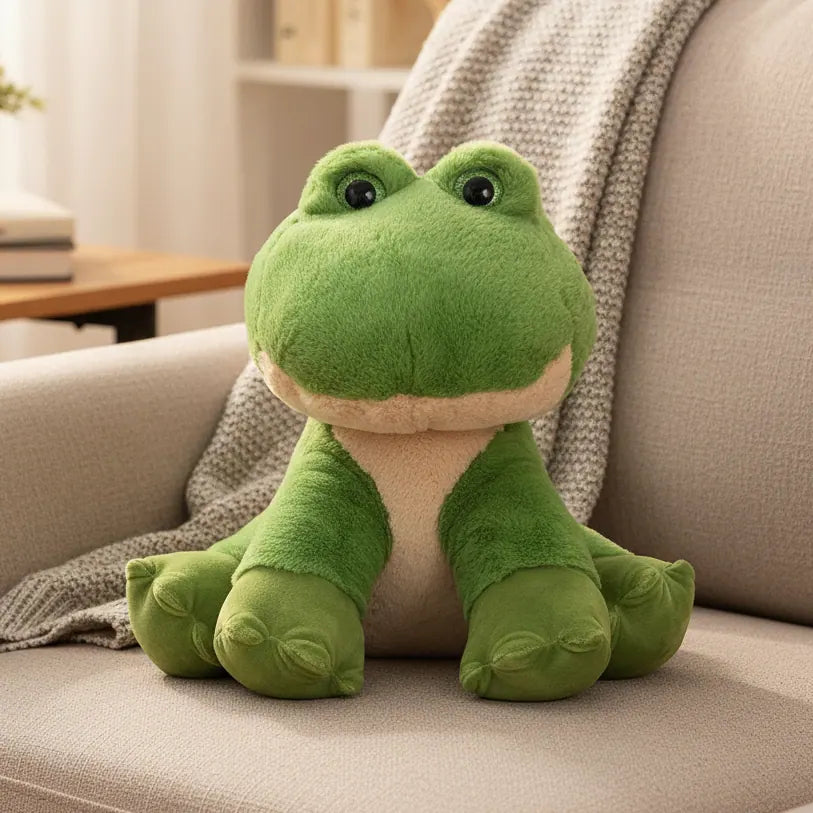 Peluche ranita verde para regalar