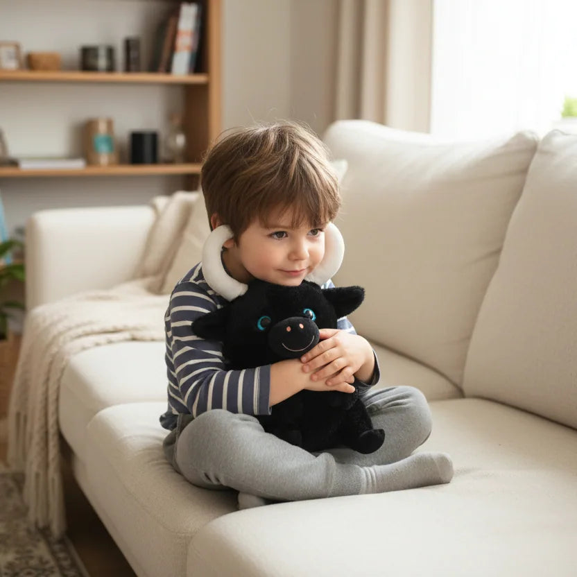 peluche toro oscuro