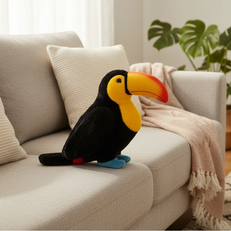 Peluche tucán para decoración infantil