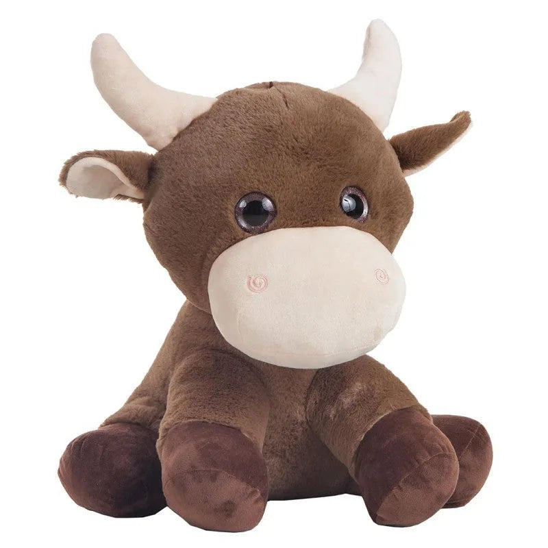 Peluche vaca con cuernos