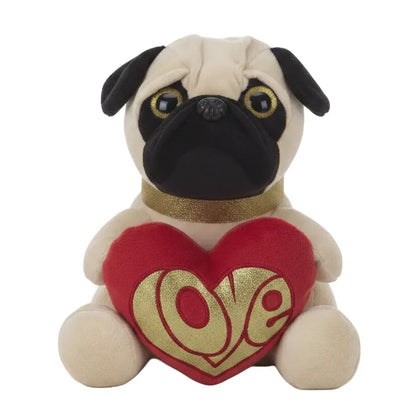 Peluche Pug Corazón – 25cm