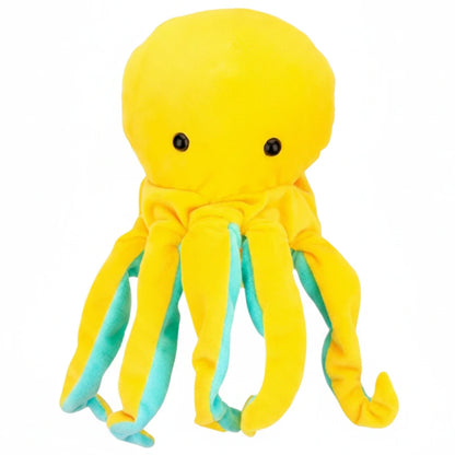 Pulpo amarillo de peluche kawaii