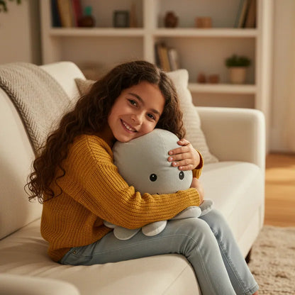 Peluche Pulpo Gris – 20cm