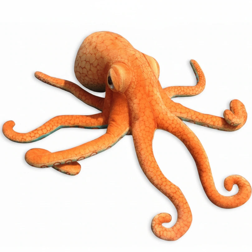Pulpo naranja de peluche