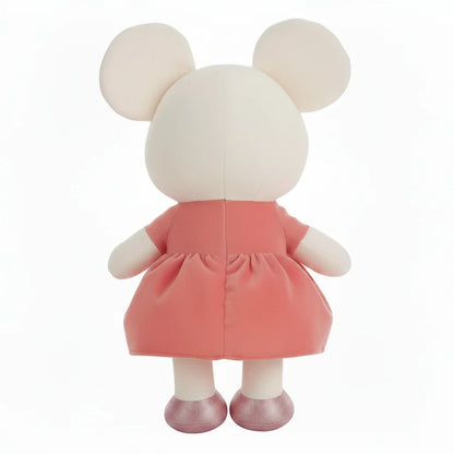 Rata rosa de peluche para niños