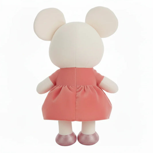 Rata rosa de peluche para niños
