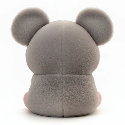 Ratoncito gris de peluche para niños