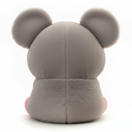 Ratoncito gris de peluche para niños