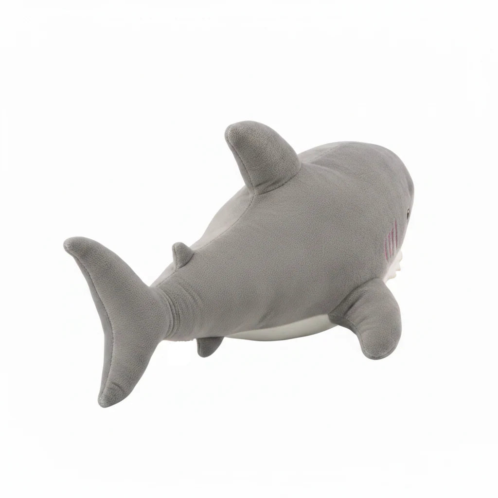Tiburón gris de peluche para niños