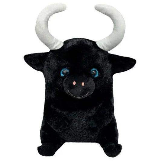 toro de peluche negro