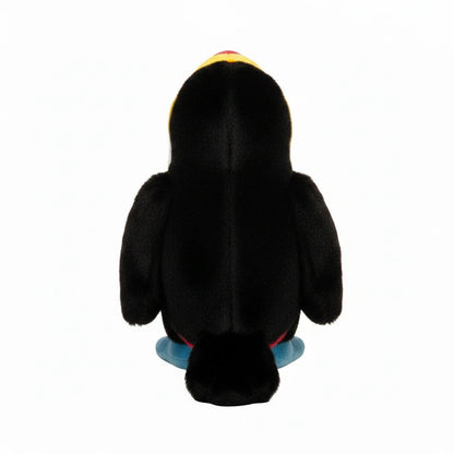 Tucán negro de peluche para niños